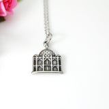 Best Christmas Gift, Stainless Steel Building Charm Necklace, Building Jewelry, Personalized Gift, Christmas Gift, N531