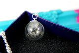 Best Christmas Gift, Silver Real Dandelion Necklace, Dandelion Charm, Wish Dandelion Charm, Birthday Gifts, ST07
