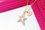 Best Christmas Gift for Sister, Girlfriend, Best Friend, Daughter, Mom, Aunt, Rose Gold North Star Necklace, Navigation Gift, N2978