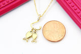 Anniversary Gifts Necklace, 10th Anniversary Gift, Jewelry to Wife, Girlfriend, Partner, Wedding Anniversary, Gold Fish on the Hook, N3013