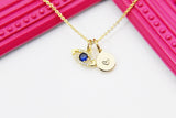 Best Christmas Present Real 18K Gold Plated Blue Evil Eye Cubic Zirconia Necklace, Gift For Mom, Daughter, Sister, Niece, Grandchild, N3025