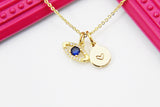 Best Christmas Present Real 18K Gold Plated Blue Evil Eye Cubic Zirconia Necklace, Gift For Mom, Daughter, Sister, Niece, Grandchild, N3025