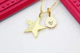 Best Christmas Present Real 18K Gold Plated North Star Necklace, Gift For Mom, Aunt, Best Friend, Daughter, Sister, Niece,  N3031