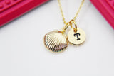 Best Christmas Present Real 18K Gold Plated Shell Necklace, Sea Shell, Gift For Mom, Aunt, Best Friend, Daughter, Sister, Niece,  N3030
