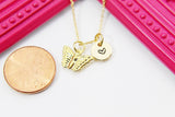 Best Mother Day's Gift, Thank You Gift, Appreciation Gift, Personalized Gifts, Mother Daughter Gift Necklace, Gold Butterfly Necklace, N3331