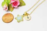 Amazonite Necklace, Natural Gemstone Jewelry N3474