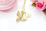 Bee Necklace, 18K Gold Plated Bee, Personalized, Birthday Gift, Graduation Gift, Christmas Gift, Thank You Gift, Appreciation Gift, N3595