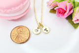 April Necklace Birthday Gift, Daisy Flower Gift, Personalized Gift, Christmas Gift, Appreciation Gift, Thank You Gift, N3742