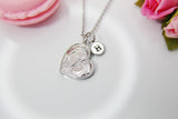 Best Christmas Gift for Mom, Grandmother, Great Grandma, Aunt, Heart Mother Daughter Necklace, Personalized Gift, N3875