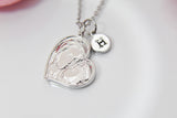 Best Christmas Gift for Mom, Grandmother, Great Grandma, Aunt, Heart Mother Daughter Necklace, Personalized Gift, N3875