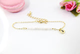 Best Christmas Gift Moonstone Bracelet Natural Gemstone Jewelry, N4063