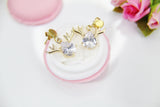 Reindeer Deer Buck Earrings Best Christmas Gift for Mom Aunt Sister Daughter Niece Granddaughter Cousin Best Friend Girlfriend Gift, N4160
