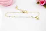 Best Christmas Gift Moonstone Bracelet Natural Gemstone Jewelry, N4063