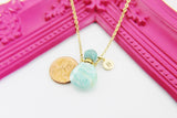 Amazonite Necklace, Natural Gemstone Jewelry, N4120