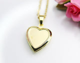 Best Valentine's Day Gift for Girlfriend from Boyfriend, Gold Heart Flower Locket Necklace, Birthday Gift, N4220