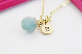 Amazonite Necklace, Natural Gemstone Jewelry N4262