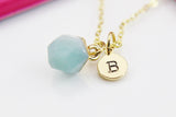 Amazonite Necklace, Natural Gemstone Jewelry N4262