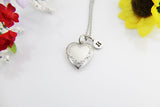 Best Birthday's Gift for Girlfriend, Friends, Daughter, Granddaughter, Stainless Steel Necklace, Heart Locket Keepsake Photo Frame, N4518