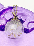 Best Birthday Day Gift for Sister, Best Friends, Friends, Daughter, Teen, Bronze Necklace, Real Dandelion Wish Flower, N4529