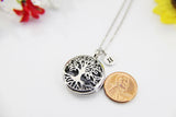 Best Mother's Day Gift for Mom Grandma Aunt, Snowflake Obsidian Tree Diffuser Locket Necklace, Personalized Gifts, N4656