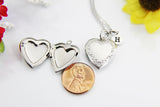 Best Birthday's Gift for Girlfriend, Friends, Daughter, Granddaughter, Stainless Steel Necklace, Heart Locket Keepsake Photo Frame, N4518