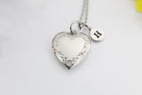 Best Birthday's Gift for Girlfriend, Friends, Daughter, Granddaughter, Stainless Steel Necklace, Heart Locket Keepsake Photo Frame, N4518