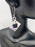 Ace of Clubs Earrings, N4625
