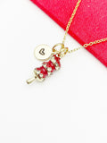 Best Christmas Gift for Japanese Girlfriend, Best friend, Sister, Daughter, Granddaughter, Gold Japanese Dumpling Dango Necklace, N4878