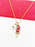 Best Christmas Gift for Japanese Girlfriend, Best friend, Sister, Daughter, Granddaughter, Gold Japanese Dumpling Dango Necklace, N4878