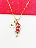 Best Christmas Gift for Japanese Girlfriend, Best friend, Sister, Daughter, Granddaughter, Gold Japanese Dumpling Dango Necklace, N4878