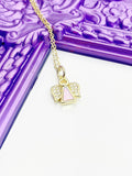 Angel Necklace, Rose, Simple Necklace, Minimalist Necklace, Gold Chain Necklace, N5097