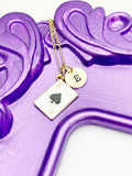 Ace of Spades Necklace, Ace of Spades Jewelry, Delicate, Dainty, Simple, Minimalist, Gold Chain Necklace, N5071
