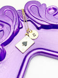 Ace of Spades Necklace, Ace of Spades Jewelry, Delicate, Dainty, Simple, Minimalist, Gold Chain Necklace, N5071