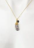 Baroque Pearl Keshi Necklace, Natural Baroque Pearl Keshi Pearl, Cultured Freshwater Pearl, N4252G
