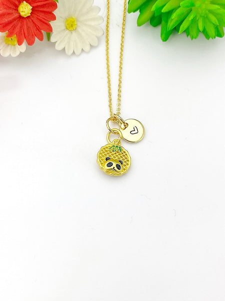 Gold Panda with Bamboo Necklace, Birthday Gifts, Personalized Gifts, N5199