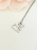 Best Christmas Gifts for Mom Grandma Aunt, Silver Sewing Machine Necklace N5396