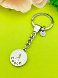 Baseball Coach Keychain Stainless Steel, Best Seller Christmas Gifts for Softball Coach, D101