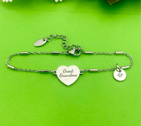 Best Christmas Gift for Great Grandma, Great Grandma Bracelet, Great Grandma Jewelry, Great Grandma Gift, Personalized, D281