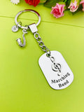 Best Christmas Gift for School Marching Band, Saxophone Keychain, Music Instrument Sax, Personalized Customized Jewelry, D345