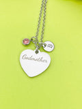 Best Christmas Gift for Godmother, Godmother Necklace, Godmother Jewelry, Personalized Customized Monogram Jewelry D331