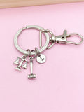 Lawyer Keychain, Justice Scale Charm, Gavel Charm, Libra Charm, Lawyer Gift, Attorney Gift, Law School Graduate Gift, Graduation Gift, N2155