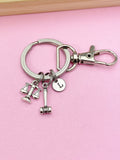 Lawyer Keychain, Justice Scale Charm, Gavel Charm, Libra Charm, Lawyer Gift, Attorney Gift, Law School Graduate Gift, Graduation Gift, N2155