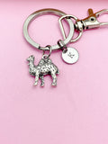 Silver Camel Charm Keychain Desert Animal Pet Zookeeper Gifts Idea Personalized Customized Made to Order, AN2100