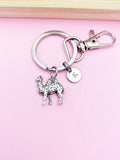 Silver Camel Charm Keychain Desert Animal Pet Zookeeper Gifts Idea Personalized Customized Made to Order, AN2100