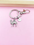 Silver Camel Charm Keychain Desert Animal Pet Zookeeper Gifts Idea Personalized Customized Made to Order, AN2100