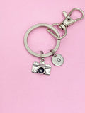 Silver Camera Charm Keychain Photographer Photojournalist Cameraman Gifts Ideas Personalized Customized Made to Order, AN46