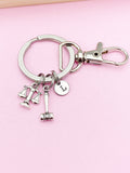 Lawyer Keychain, Justice Scale Charm, Gavel Charm, Libra Charm, Lawyer Gift, Attorney Gift, Law School Graduate Gift, Graduation Gift, N2155
