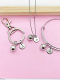 Basketball Charm Necklace, School Sports Basketball Team Coach Gifts Ideas Personalized Customize Gifts, AN114