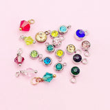 Add Birthstone Garnet Amethyst Aquamarine Emerald Pearl Light Amethyst Siam Ruby Peridot Sapphire Rose Pink Topaz Blue Zircon