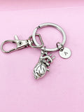 Anatomical Heart Charm Keychain, Silver or Bronze Option, BN4935